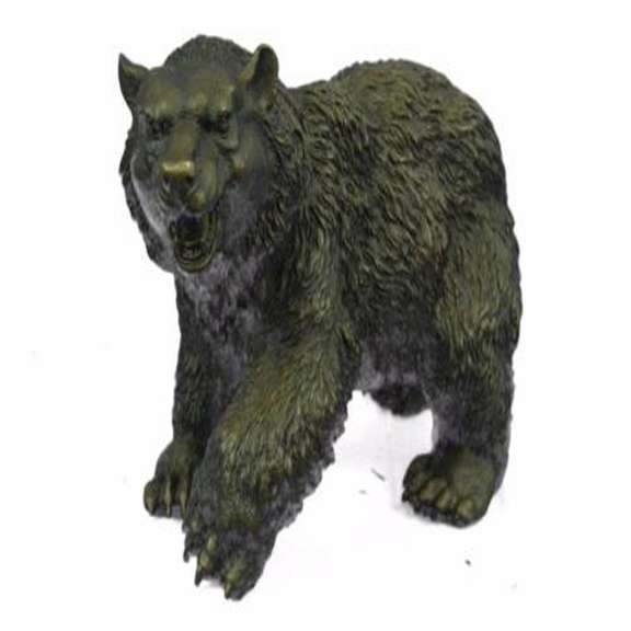 Ferocious Bear Art Deco Wild Life Bronze Sculpture