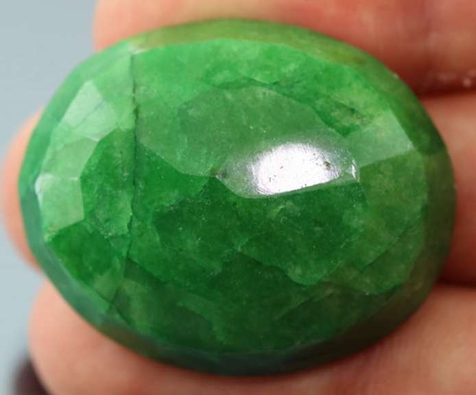Heavy 86.5ct forest green Emerald