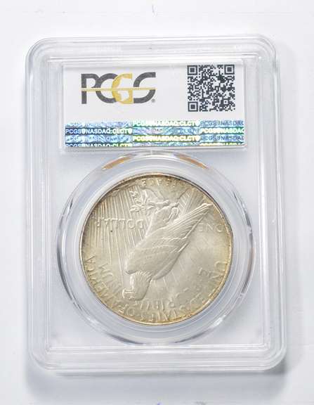 MS63 1925-S Peace Silver Dollar - Graded PCGS