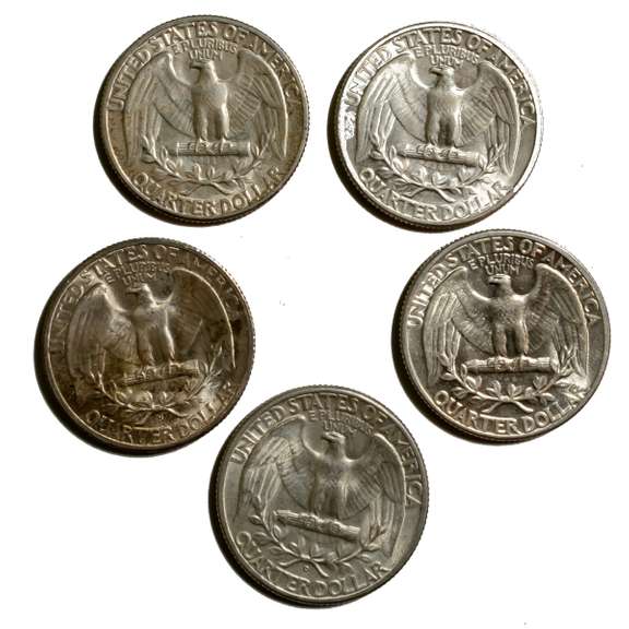 5 BU Washington Quarters