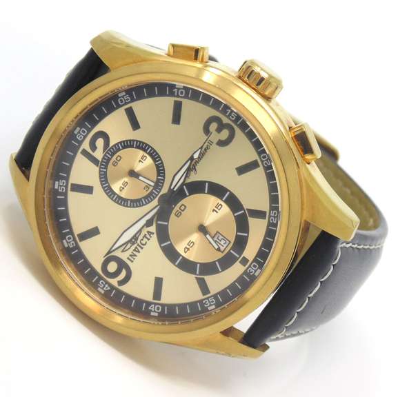 Invicta Black Strap Watch