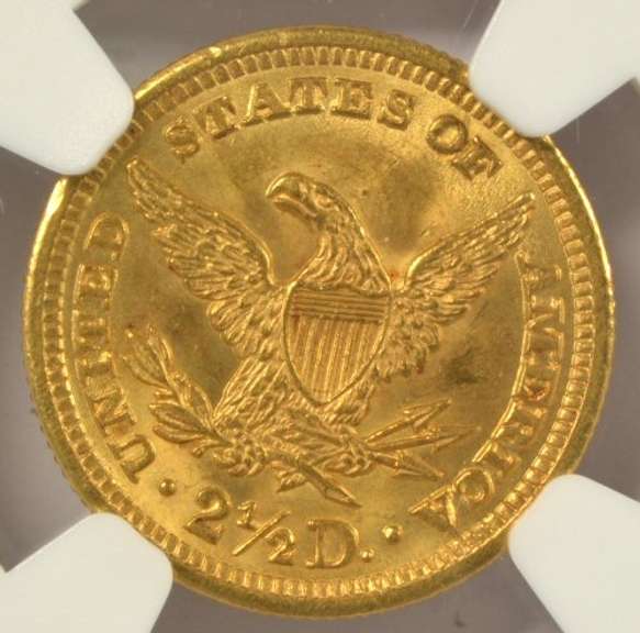 NGC MS64 graded 1905 US $2.50 Liberty Gold Piece