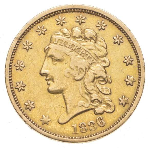 1836 $2.50 Classic Head Gold Quarter Eagle