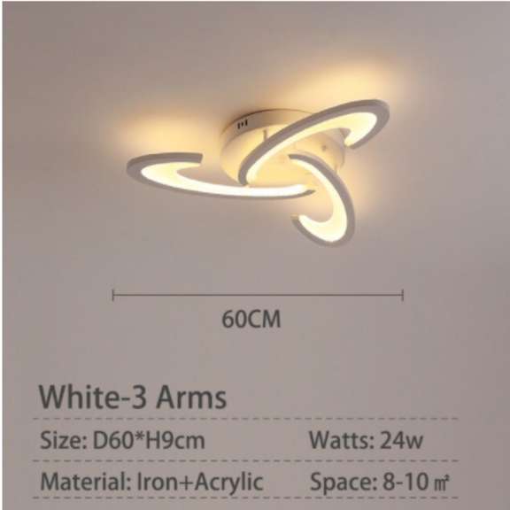 3 Heads LED Ceiling Light Lustres Chandelier