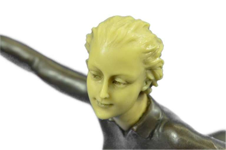 Ice Skater Sport Arena Sculpture Statue