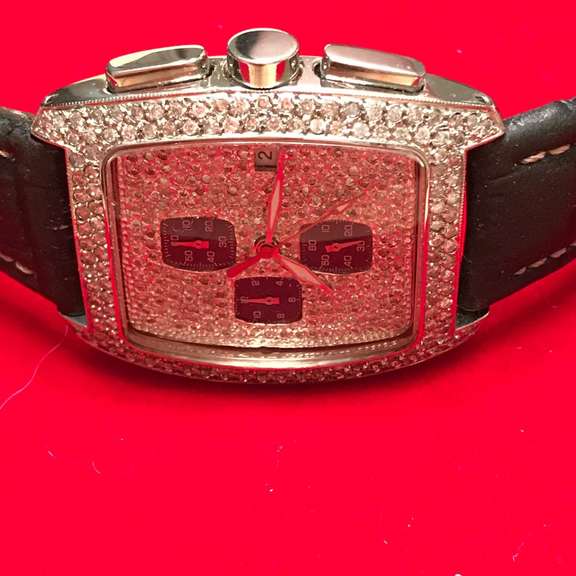 MENS LOCMAN WATCH WITH 5.0 CARATS OF DIAMONDS