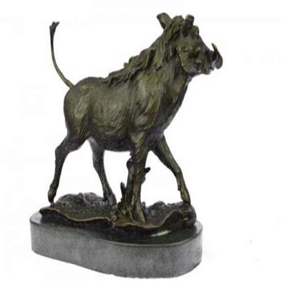 Wild Boar Animal Mascot Bronze Sculpture