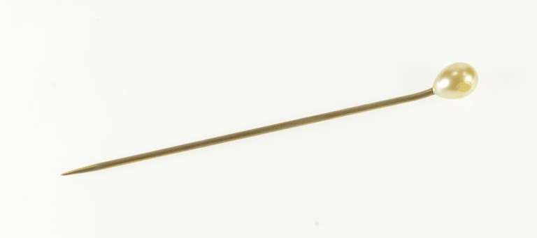 Gold Filled Pearl Victorian Wedding Corsage Boutonnière Stick Pin