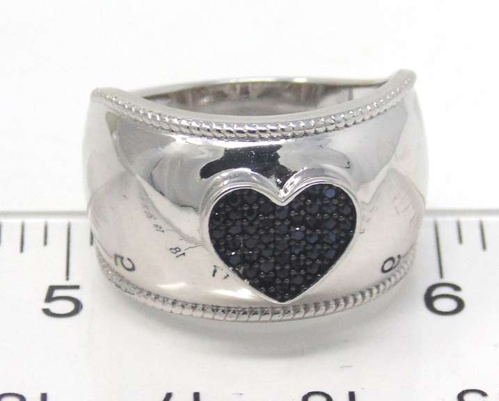 Sterling Silver Heart Shaped Ring