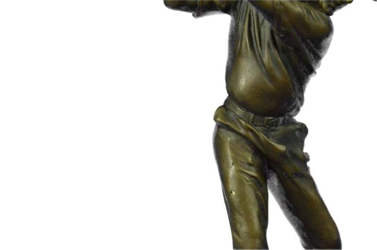 Male Golfer Golf Sport Bronze Sculpture