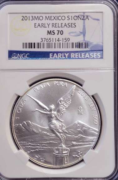 2013 MO Mexico S1 ONZA ER NGC MS70