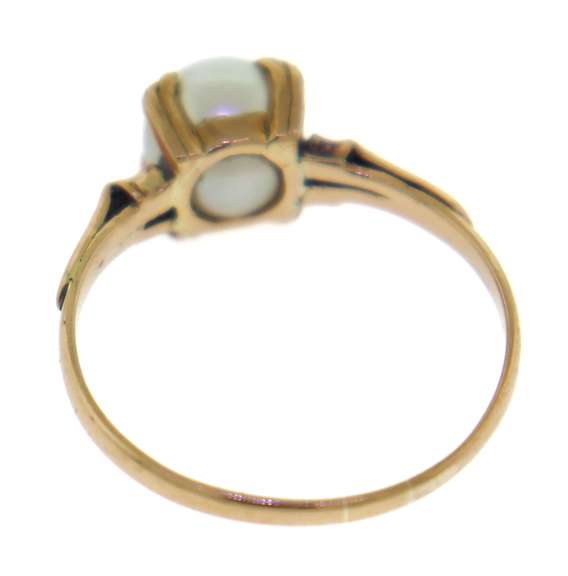Vintage Pearl 18kt Ring