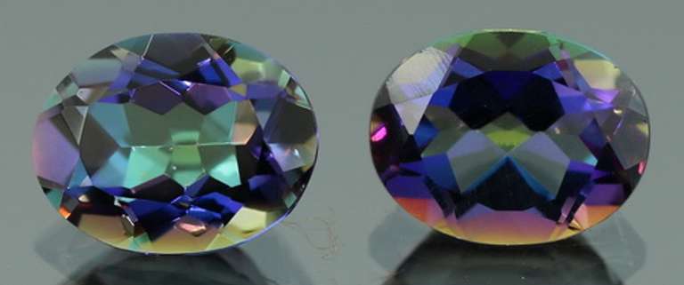 Rich pair of Mystic Quartz weighing 3.40ct