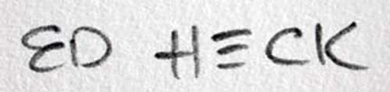 Ed Heck Hang On Signed Limited Edition