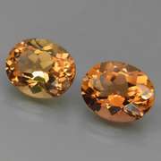 Beautifully matched 8.70ct Imperial Topaz pair