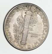 1926-D Mercury Silver Dime - Choice