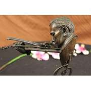 Man Playing Violin Bronze Sculpture