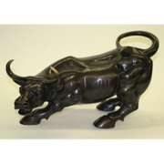 Stock Market Statue Bull Bronze Sculpture