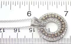 Powerful White Gold White Diamond & Chocolate Diamond Necklace
