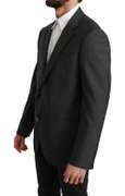 ARMANI  Gray 100% Wool METROPOLITAN Jacket Blazer