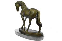 Bronze Sculpture Stallion Horse Figurine