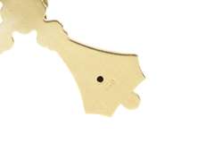 14K Yellow Gold Ornate Cross Garnet Cluster Christian Faith Pendant