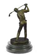 Male Golfer Golf Sport Bronze Sculpture