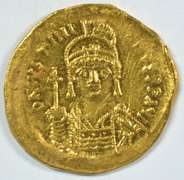 Mint Byzantine Gold Solidus of Justinian I, 527-565 AD