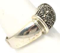 Vintage Sterling Silver & Marcasite Ring