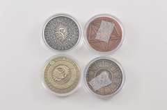 (2) Belarus .925 Silver (2) Memento Mori Skull Silver & Copper Rounds