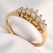 Flashy Marquise Diamond Pyramid Ring