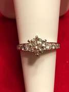 Ladies Platinum and Diamond Engagement Ring