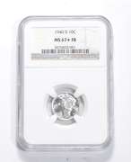 MS67* FB 1940-D Mercury Dime - Graded NGC