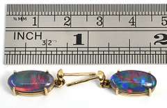 Colorful Opal Doublet Earrings