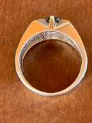 Star Sapphire & Solid Gold Unisex Ring