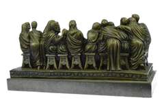 Christian Faith Last Supper Bronze Sculpture