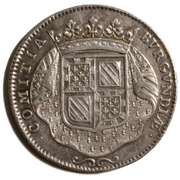 1707 Burgundy Token Louis XIV Certa Ducant Sidera Silver