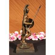 Bronze Statue Marble Classical Roman Warrior Nobleman Military War God
