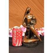 Mother Reading to her kid Bronze Sculpture