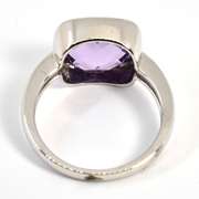Cute Amethyst Ring in 14K White Gold