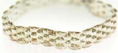 Italian Sterling Silver Deco Five Bracelet