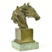 Bust Horse Bronze Sculpture