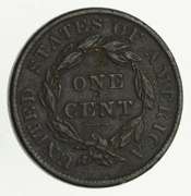 1837 Young Head Large Cent - Circulated