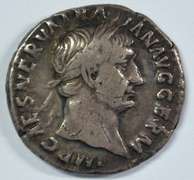 Scarce Trajan Roman Silver Denarius, 98-117 AD