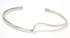 Sterling Silver Thin Swirl Cuff Bracelet