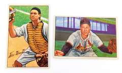 2 Bowman Gum 1952 Baseball Cards