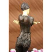 Cross Arm Lady Bronze Sculpture