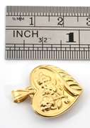 Reversible White & Yellow Gold Heart