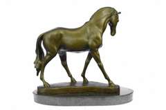 Bronze Sculpture Stallion Horse Figurine
