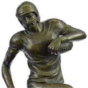 Trophy Football Player Bronze Sculpture